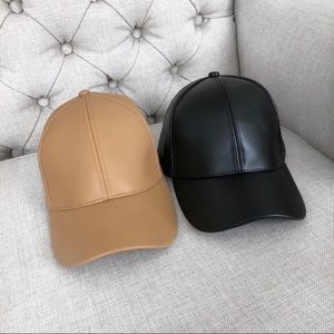 • RP • Ekattire Black Faux Leather Cap